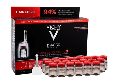 Vichy Dercos Aminexil Clinical 5 Preparat Przeciw Wypadaniu Włosów 21x6ml