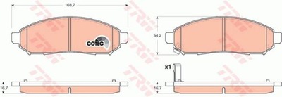 ZAPATAS DE FRENADO PARTE DELANTERA NISSAN NAVARA 05-  