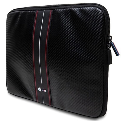 Pokrowiec BMW Carbon & Red Stripe na laptopa 14" - czarny