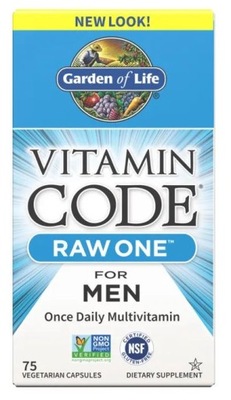 Garden of Life Vitamin Code Raw One for Men 75kaps