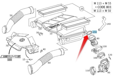 Ущільнення фільтра mercedes-benz m113 фото №1