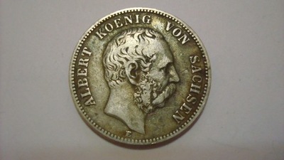 2 marki 1877 E Saksonia stan 3