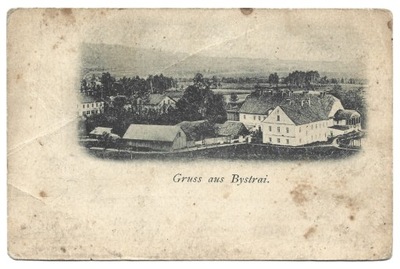 Pocztówka “Gruss aus Bystrai.” – Pozdrowienia z Bystrej, ok. 1900 r.