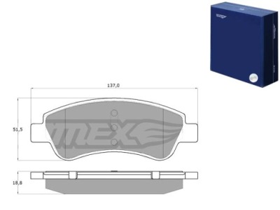 Тормозные колодки тормозные peugeot 208 12- перед tomex brakes фото №1