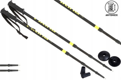 Kije kijki Trekkingowe Viking Stig ANTISHOCK REGULOWANE 65 do 135cm