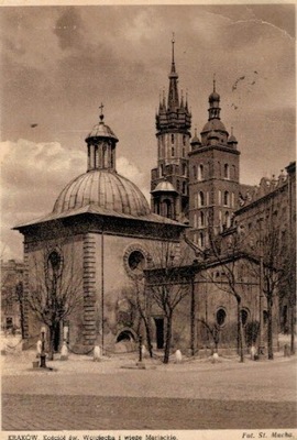 Pocztówka Kraków św. Wojciecha z obiegu