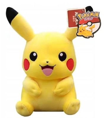 PIKACHU MASKOTKA PLUSZAK DUŻA ZABAWKA PRZYTULANKA POKEMON PLUSZOWY ORYGINAŁ