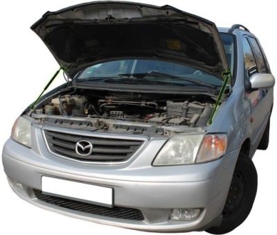 Амортизаторы пружины капот двигателя mazda mpv ii lw фото №1