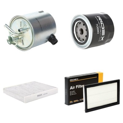 Набор фильтров ridex 4055f12449 do nissan x-trail t30 фото №1