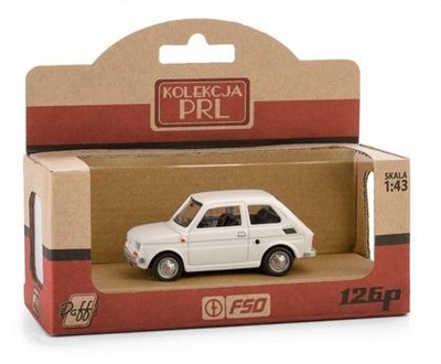 Kolekcja PRL Fiat 126p biały /Daffi