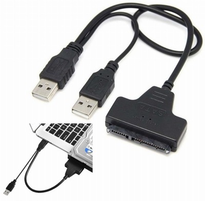 Adapter USB 2.0 do dysków 2,5" 3,5" SATA