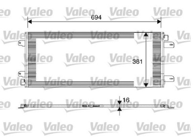 РАДІАТОР КОНДИЦІОНЕРА VALEO 817689 ДЛЯ NISSAN, OP