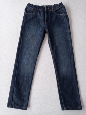 DENIM SUPER JEANSOWE SPODNIE CIEMNY GRANAT 10-11 LAT 146