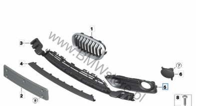 КОРПУС Z ELEM. OZDOBNYMI ПЕРЕДНЯ BMW 1 F20 51117371665