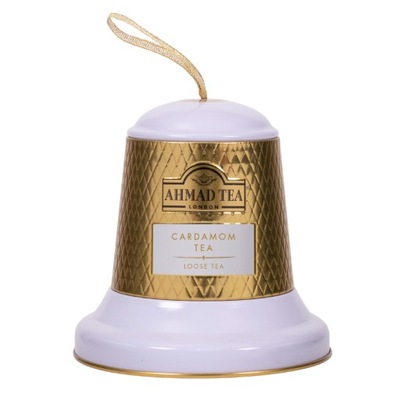 Herbata Ahmad Festive Spice Cardamom Tea 75g Puszka Zimowy Dzwonek