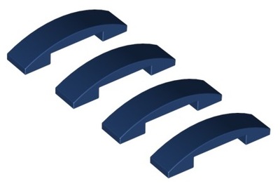 LEGO skos 1x4 c. niebieski 4 szt. 93273 NOWY