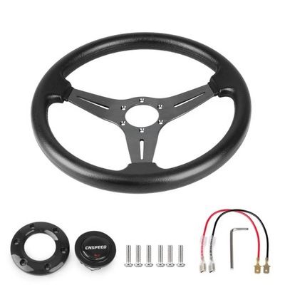 STOP ALUMINIUM AUTO SPORT DRIFTING STEERING WHEEL 350MM 14 INTEGRAL WYSCIGI ~17238  