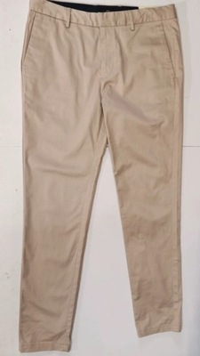 River Island spodnie męskie beż eleganckie W34L34