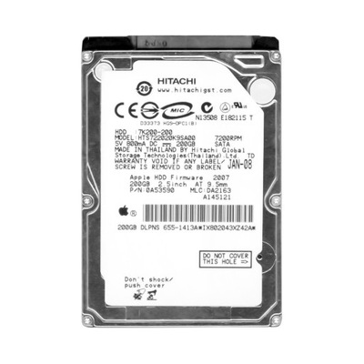 HITACHI 200GB 7.2K 16MB SATA 2.5'' HTS722020K9SA00