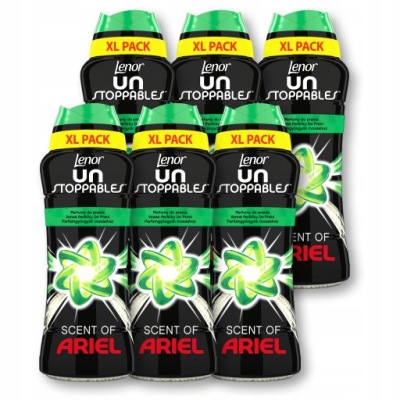 LENOR UNSTOPPABLES FRESH PEREŁKI ZAPACHOWE DO PRANIA SCENT OF ARIEL 6x510g
