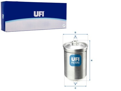 FILTRO COMBUSTIBLES AUDI FORD SAAB VW VOLVO - ALL MODELS INJECTION UFI UFI  