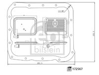 Febi bilstein 172567 набір фільтра гідравлічного, автоматична коробка передач передач фото №1