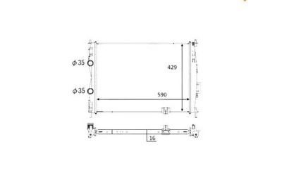 Nrf радіатор wody nissan qashqai / qashqai 2 2.0 фото №1