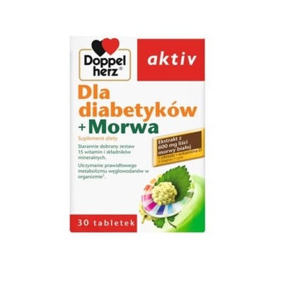 Doppelherz aktiv Dla diabetyków + Morwa, 30 szt.