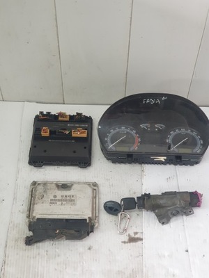 Блок керування набір запуск fabia 1,4tdi 045906019br фото №1