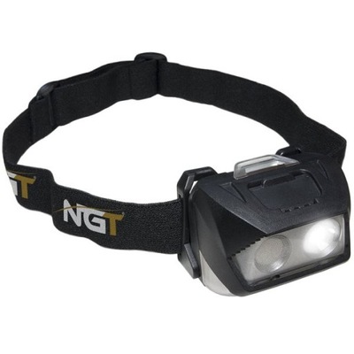 latarka NGT Dynamic Head Lamp czołówka z akumulatorem 200 lumenów