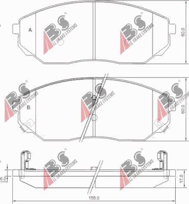 ZAPATAS DE FRENADO PARTE DELANTERA KIA SORENTO 2002-  