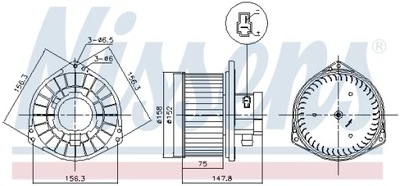 NISSENS 87531 ВЕНТИЛЯТОР