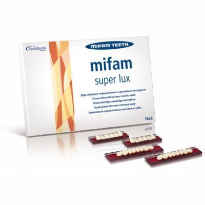 Mifam Super Lux 10H - trójwarstwowe zęby akrylowe
