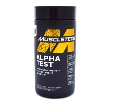 MuscleTech Alpha Test 120cap BOOSTER TESTOSTERON LIBIDO FENUGREEK PrimaVie