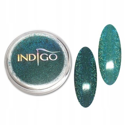 slay Efekt HOLO GREEN INDIGO pyłek holograficzny