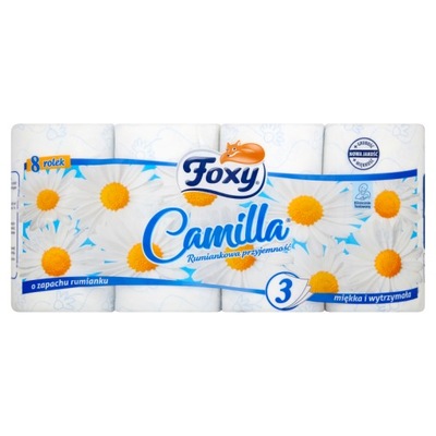 Papier Toaletowy Zapachowy Rumiankowy Foxy 8 Rolek 3 Warstwy