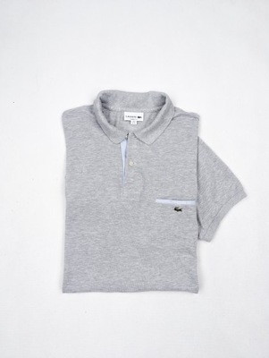 Lacoste szara koszulka polo XL logo