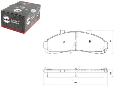 Гальмівні колодки гальмівні ford explorer 95-01 a.b.s. фото №1