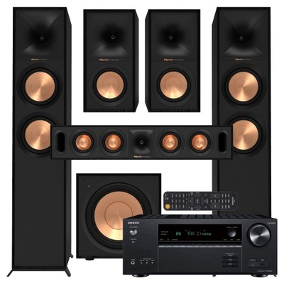 KINO DOMOWE 5.1 ONKYO TX-NR6100 + KLIPSCH R-600F + R-50M + R-30C + R-101SW