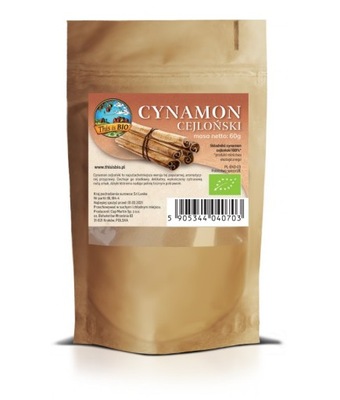 Cynamon Cejloński mielony 60g Certyfikat BIO Aromatyczny