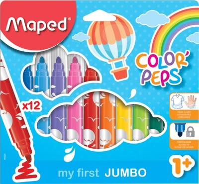 Flamastry jumbo Maped colorpeps early age 12