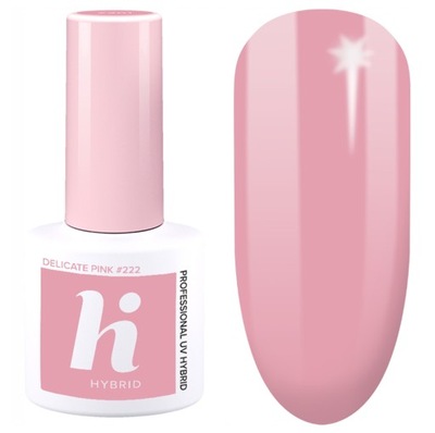 HI HYBRID LAKIER HYBRYDOWY #222 DELICATE PINK 5ml