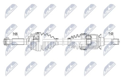 SEMI-EJE DE ACCIONAMIENTO JEEP COMPASS/PATRIOT 2.0/2.4 4WD 08  