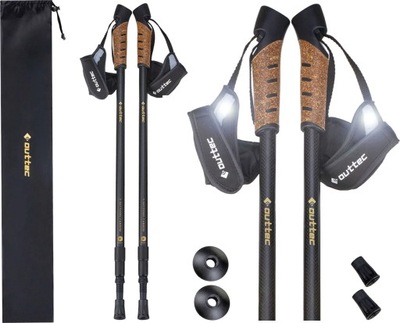 Kije nordic walking Carbon 3 Sections Outtec