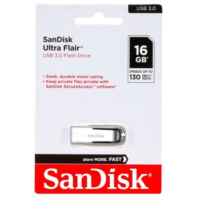 Pendrive SanDisk Ultra Flair 16GB USB 3.0 Srebrny