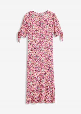 38 SUKIENKA MIDI W KWIATY zql