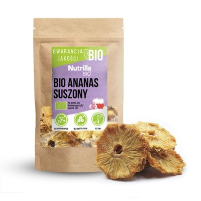 ANANAS SUSZONY BEZ CUKRU EKOLOGICZNY 1kg BIO