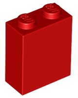 1x [Used] LEGO 3245c Red Brick 1 x 2 x 2 with Inside Stud Holder