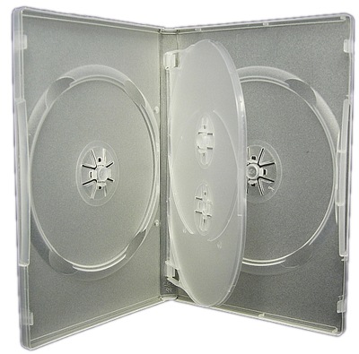 Pudełka na 4 DVD 25 szt STANDARD 14mm Clear/Matowe