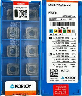 PłytkI SNMX 1206ANN-MM PC5300 KORLOY
